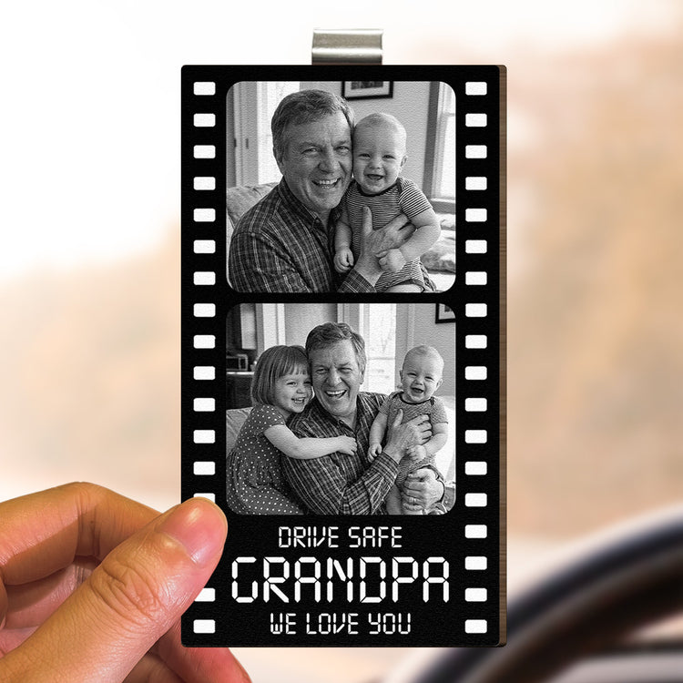 Drive-Safe-Grandpa-We-Love-You-Film-Strip-Personalized-Wooden-Photo-Car-Visor-Clip-3