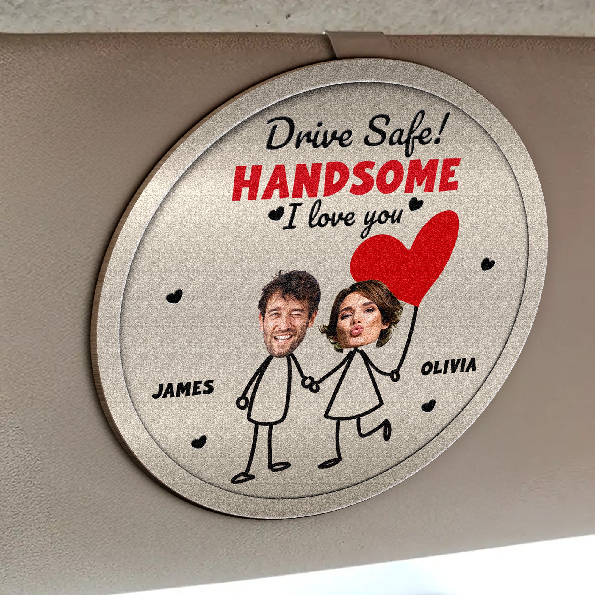 Drive-Safe-Handsome-I-Love-You-Funny-Couple-Gift-Personalized-Wooden-Photo-Car-Visor-Clip-2