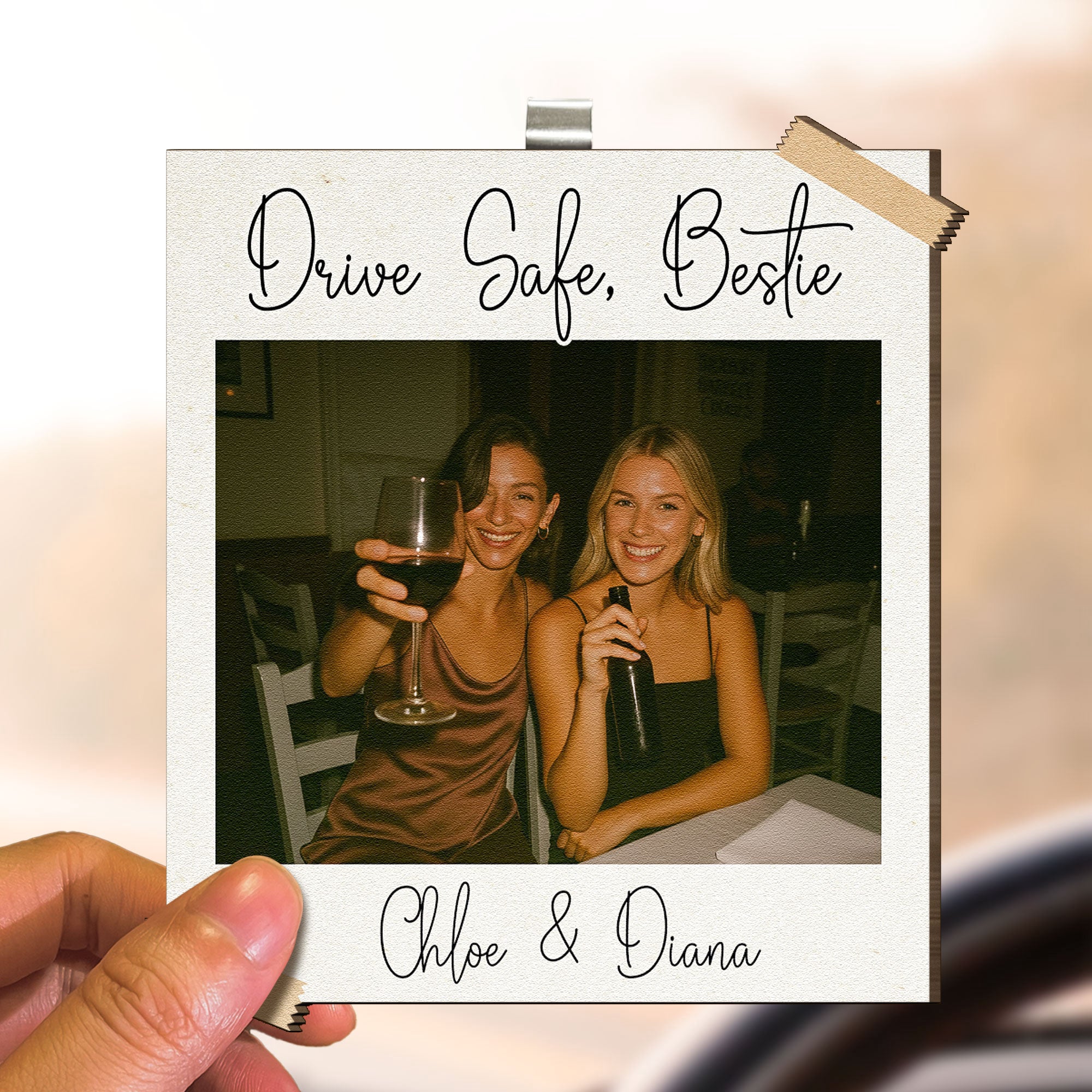 Drive-Safe_-Bestie-I-Love-You-Custom-Friendship-Photo-Polaroid-Personalized-Wooden-Photo-Car-Visor-Clip_3