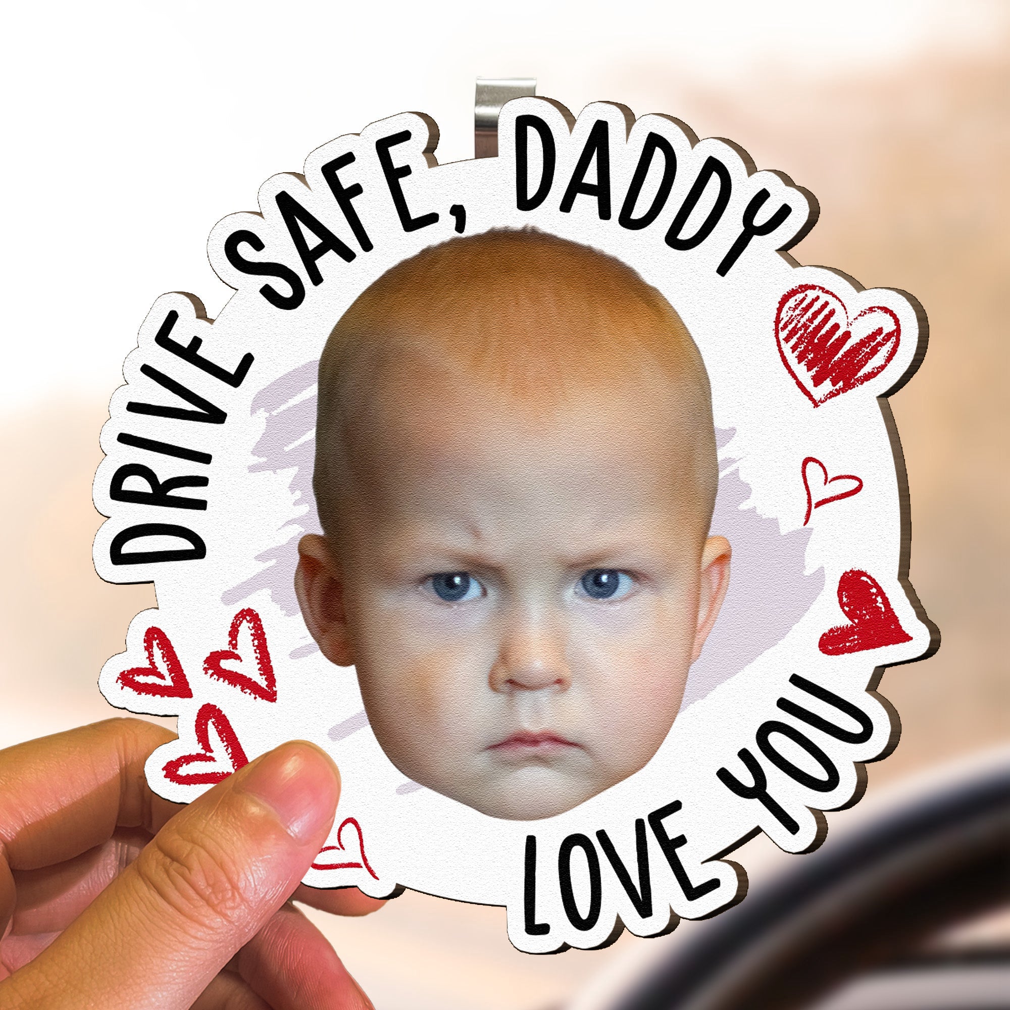 Drive-Safe_-Daddy-Fun-Kid-Faces-3-Pieces-Personalized-Wooden-Photo-Car-Visor-Clip-Set_3