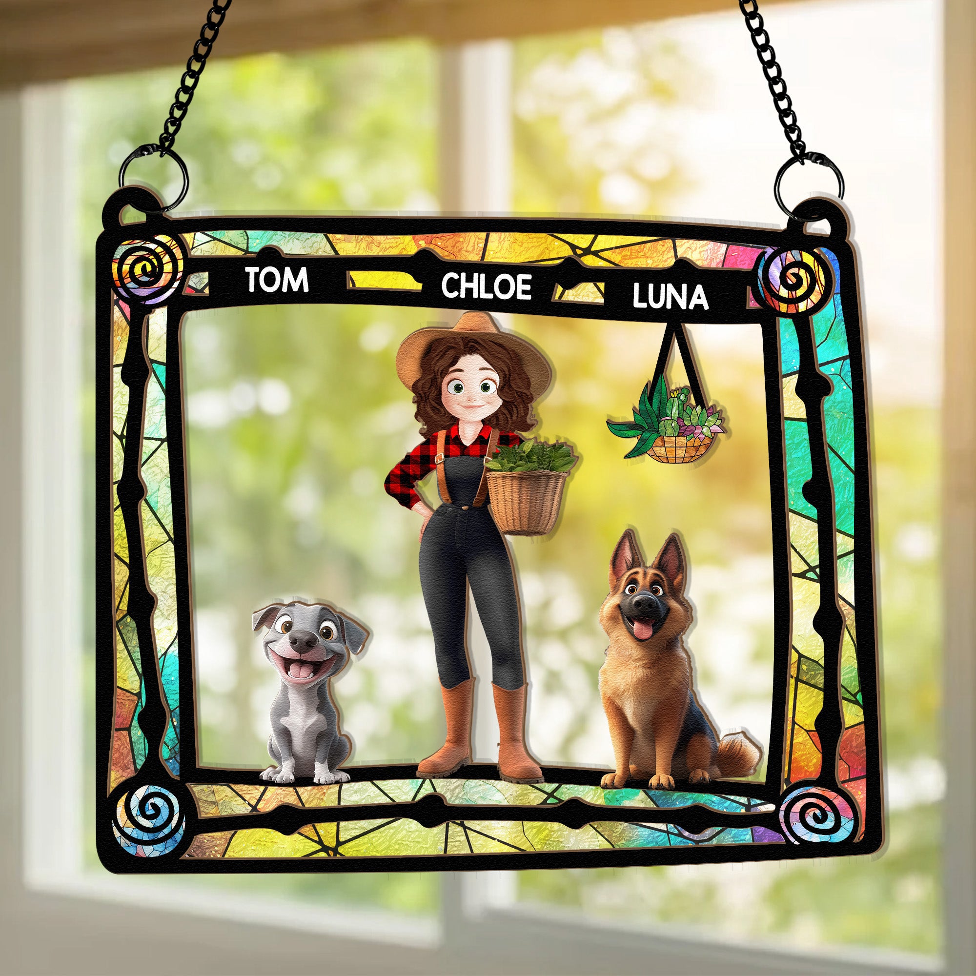 Easily-Distracted-By-Dogs-_-Plants-Personalized-Window-Hanging-Suncatcher-Ornament_5