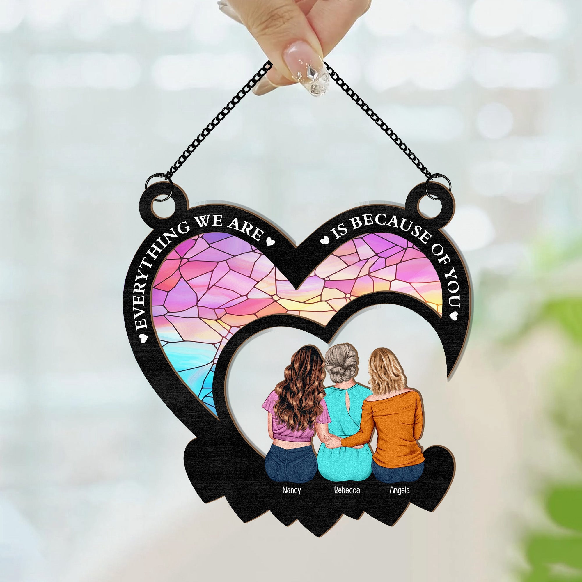 Everything-We-Are-Is-Because-Of-You-Personalized-Window-Hanging-Suncatcher-Ornament3