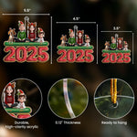 Family Christmas - 3D Cute Family - Personalized Acrylic Ornament