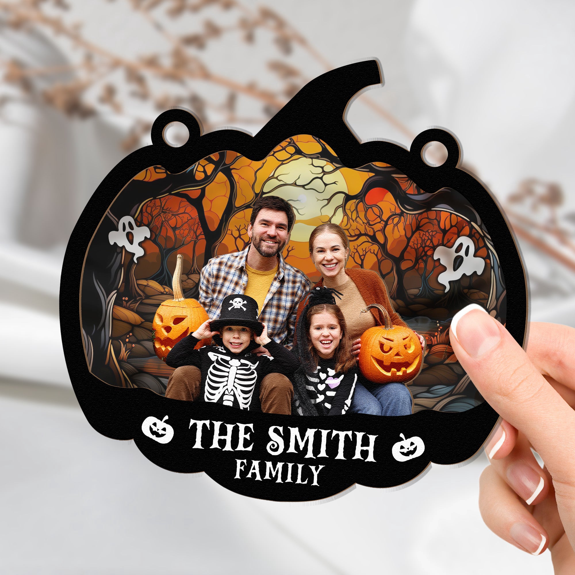 Family-Halloween-Decoration-Personalized-Window-Hanging-Suncatcher-Photo-Ornament2