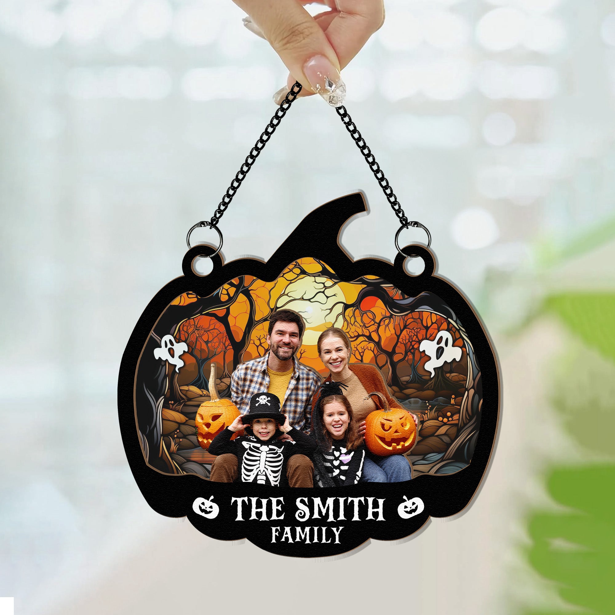 Family-Halloween-Decoration-Personalized-Window-Hanging-Suncatcher-Photo-Ornament4