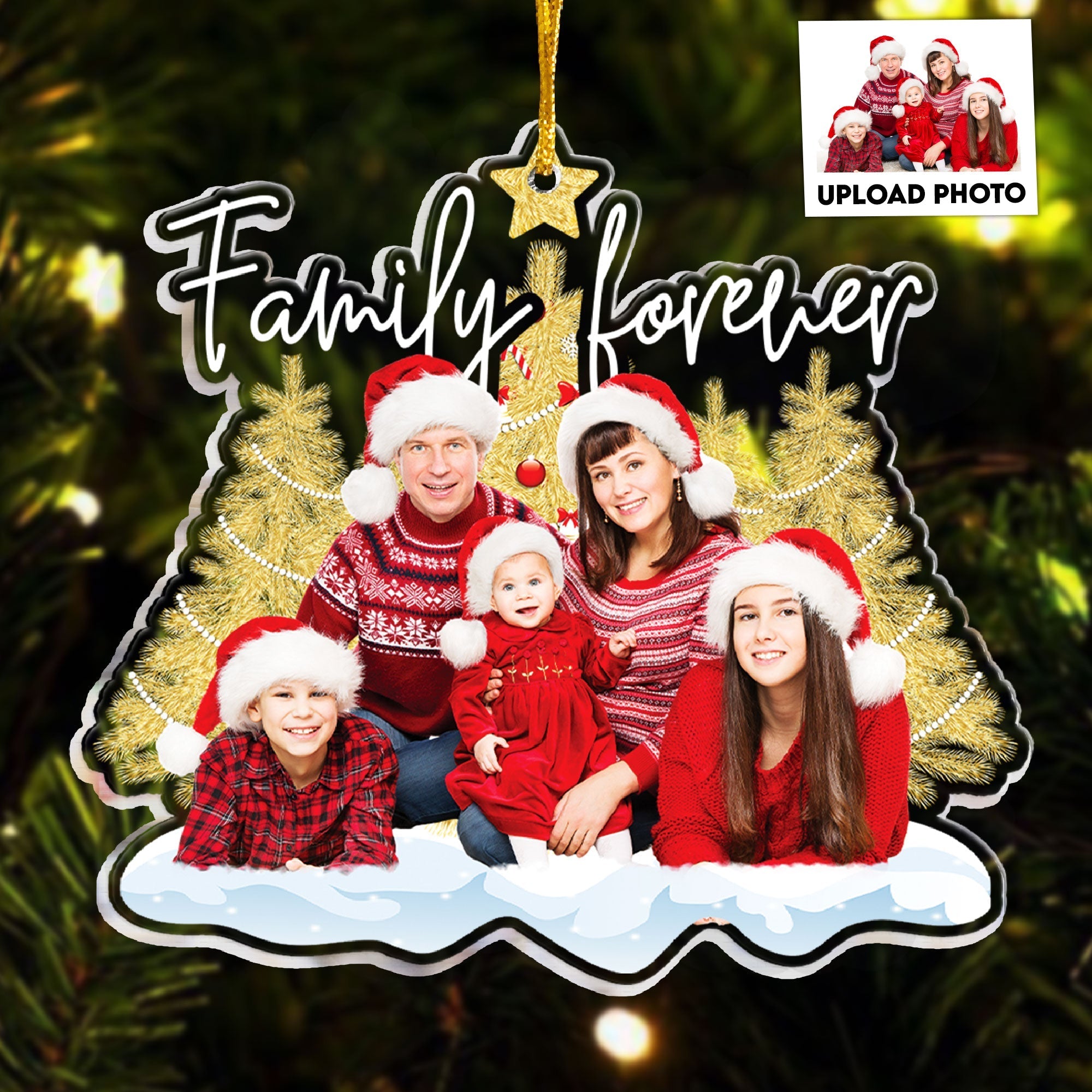Family Is Forever - Personalized Acrylic Photo Ornament