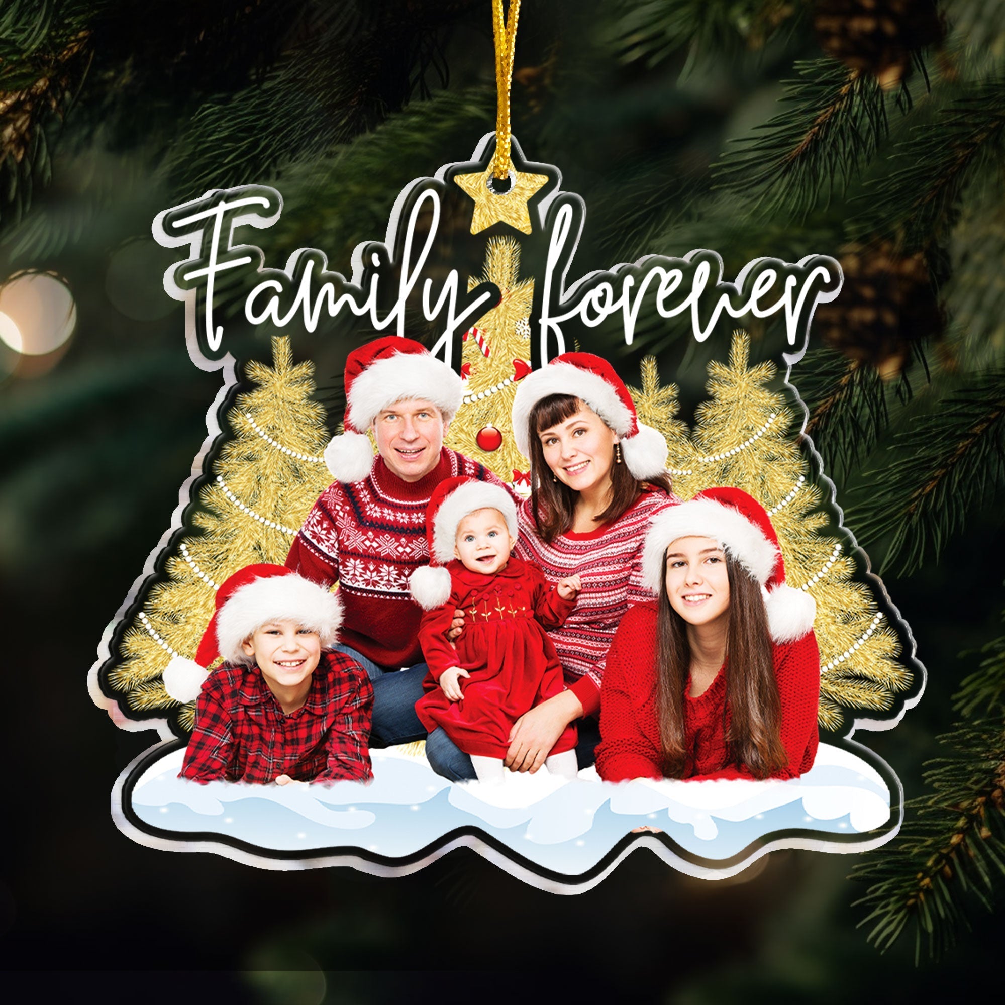 Family Is Forever - Personalized Acrylic Photo Ornament
