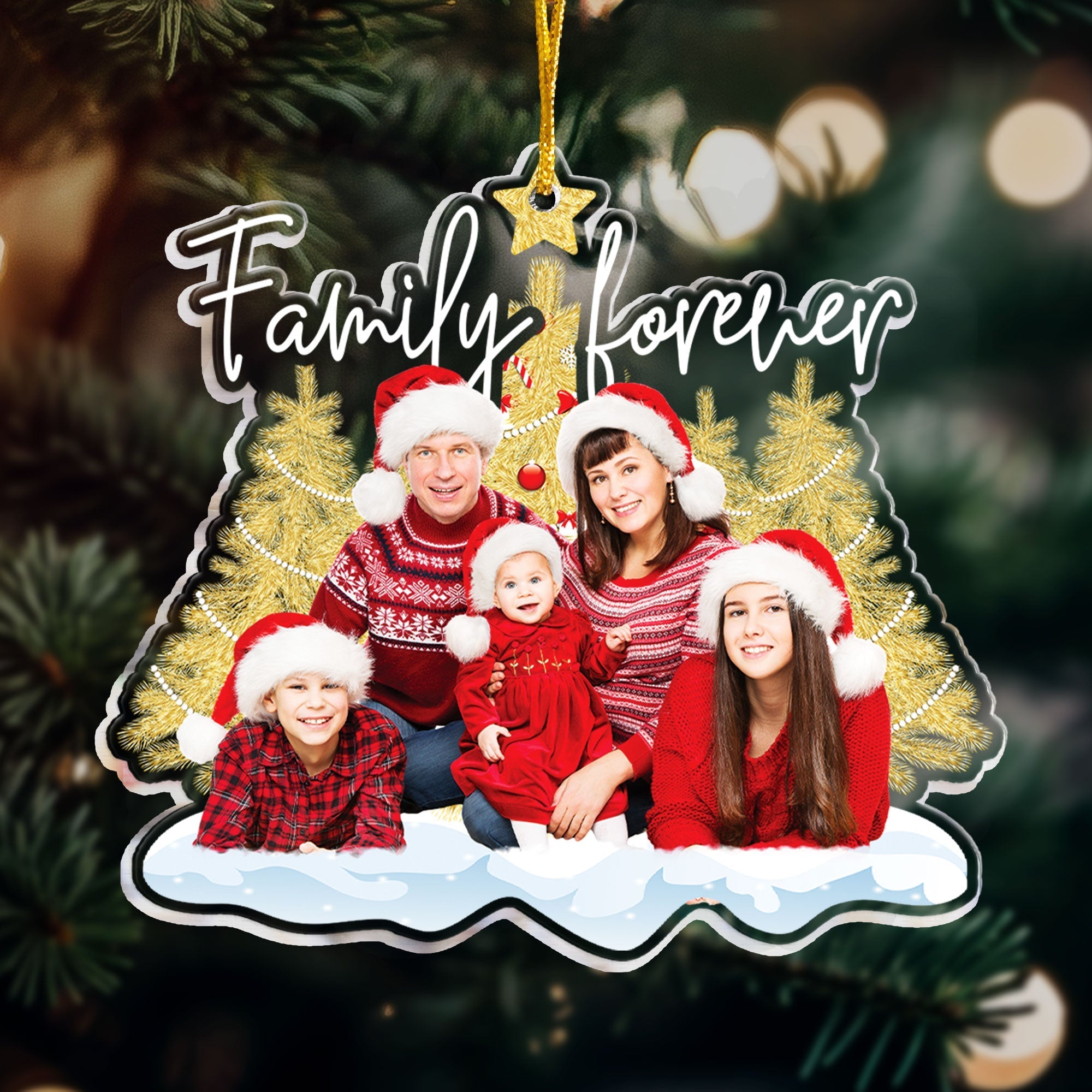 Family Is Forever - Personalized Acrylic Photo Ornament