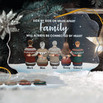 Family Is A Gift That Lasts Forever - Personalized Acrylic Ornament - Christmas Gift For Family, Friends - Family Sitting