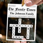 Family Times Scrabble Name - Personalized Acrylic Ornament