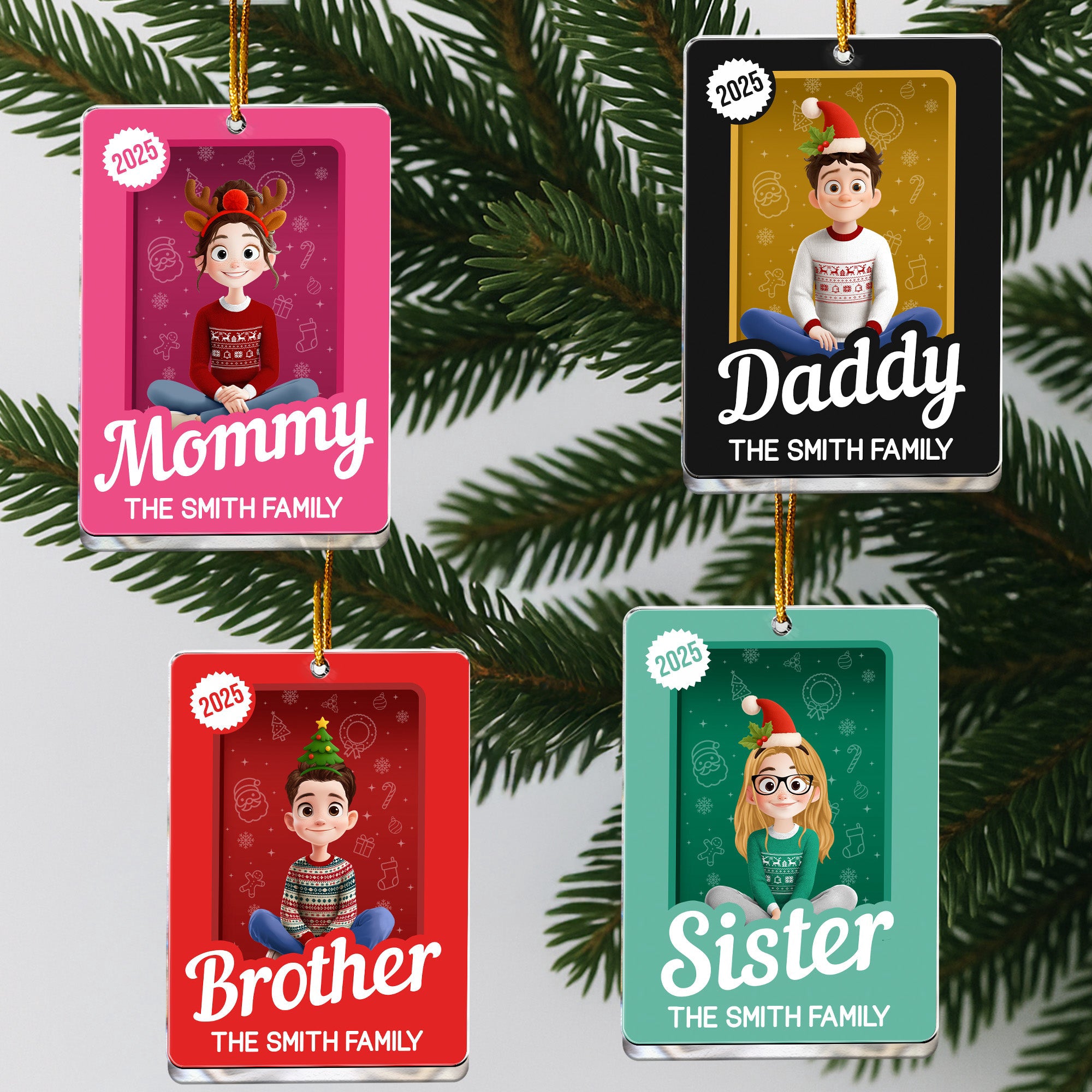 Family Toy Box - Christmas Custom Gift - Personalized Acrylic Ornament