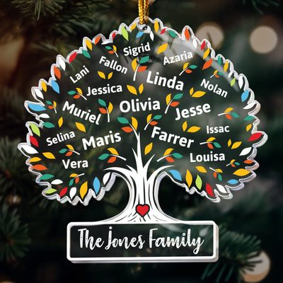 Family Tree Of Life - Personalized Acrylic Ornament