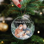 First_Christmas_As_A_Family_Of_Three_Four_Five_Custom_Photo_Watercolor_Personalized_Ornament_4