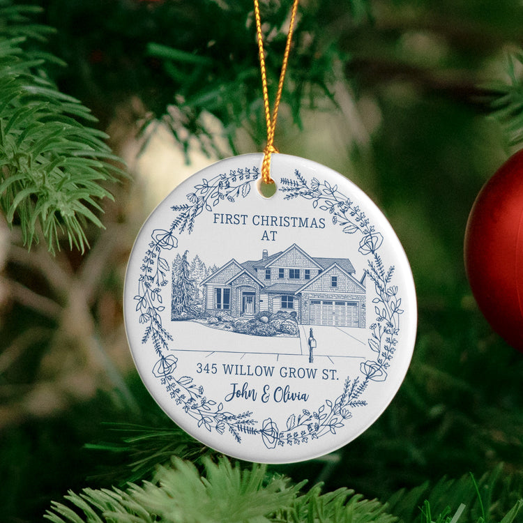 First_Christmas_At_Our_New_House_Newlywed_Christmas_Gift_Personalized_Ornament_5