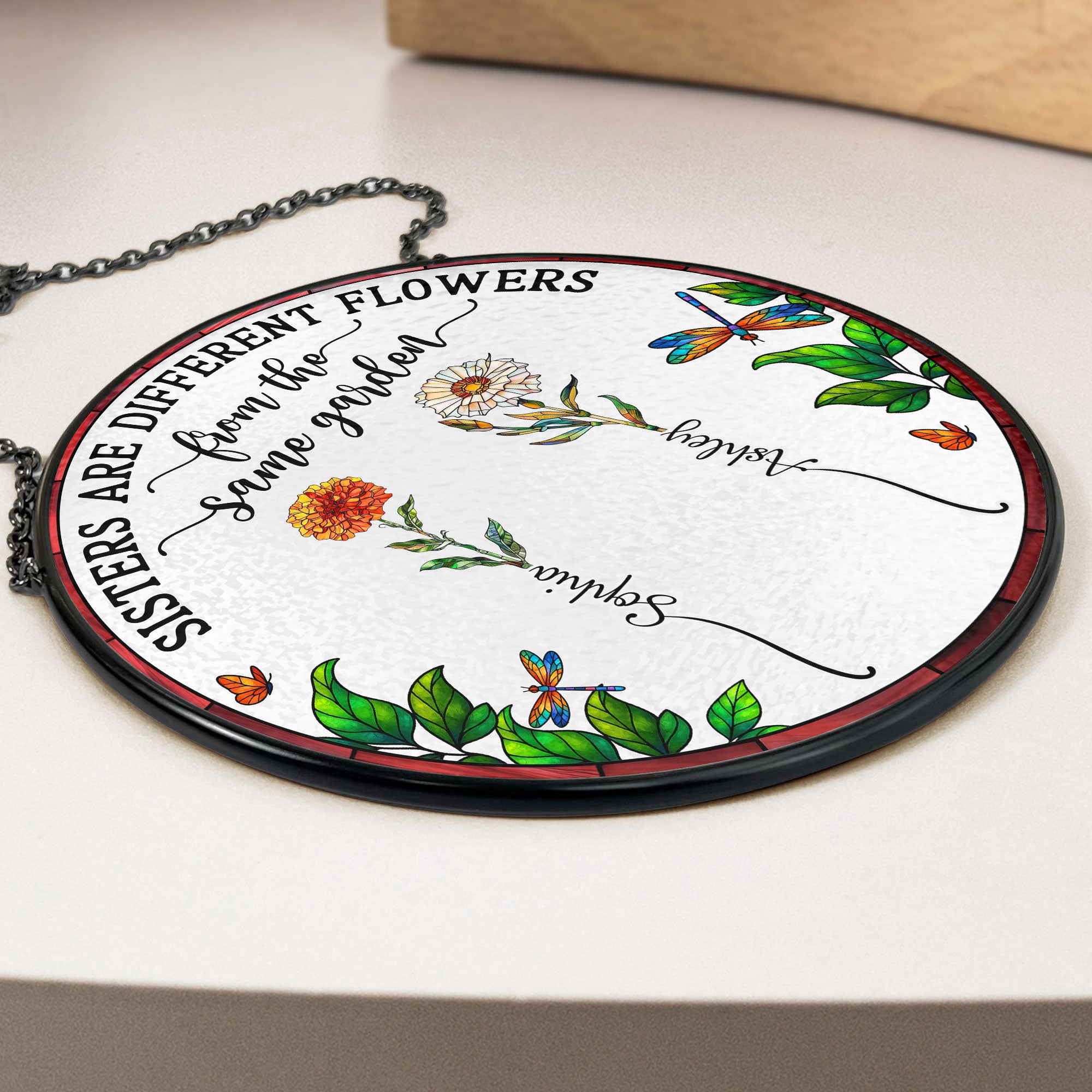Flowers-From-Same-Garden-Personalized-Stained-Glass-Window-Hanging-Suncatcher_3