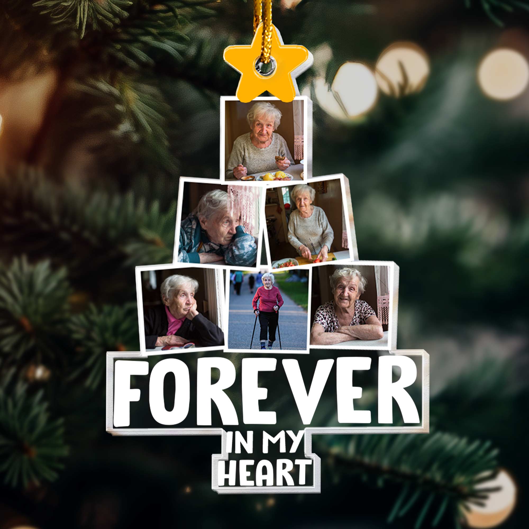 Forever In My Heart - Personalized Acrylic Photo Ornament