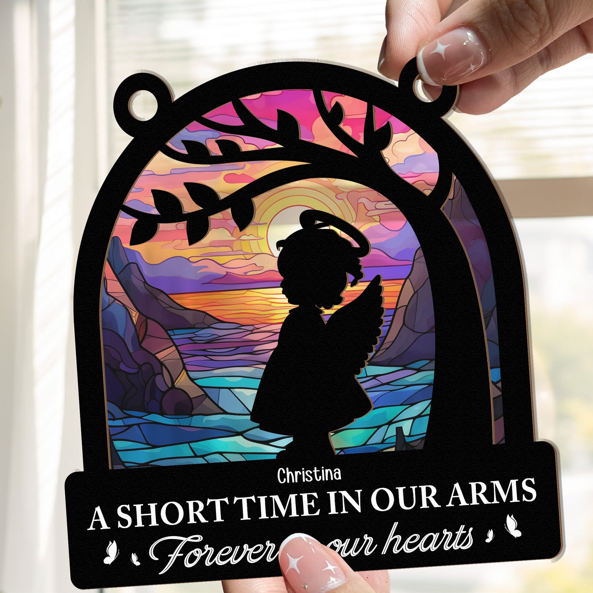 Forever-In-Our-Hearts-Personalized-Window-Hanging-Suncatcher-Ornament2