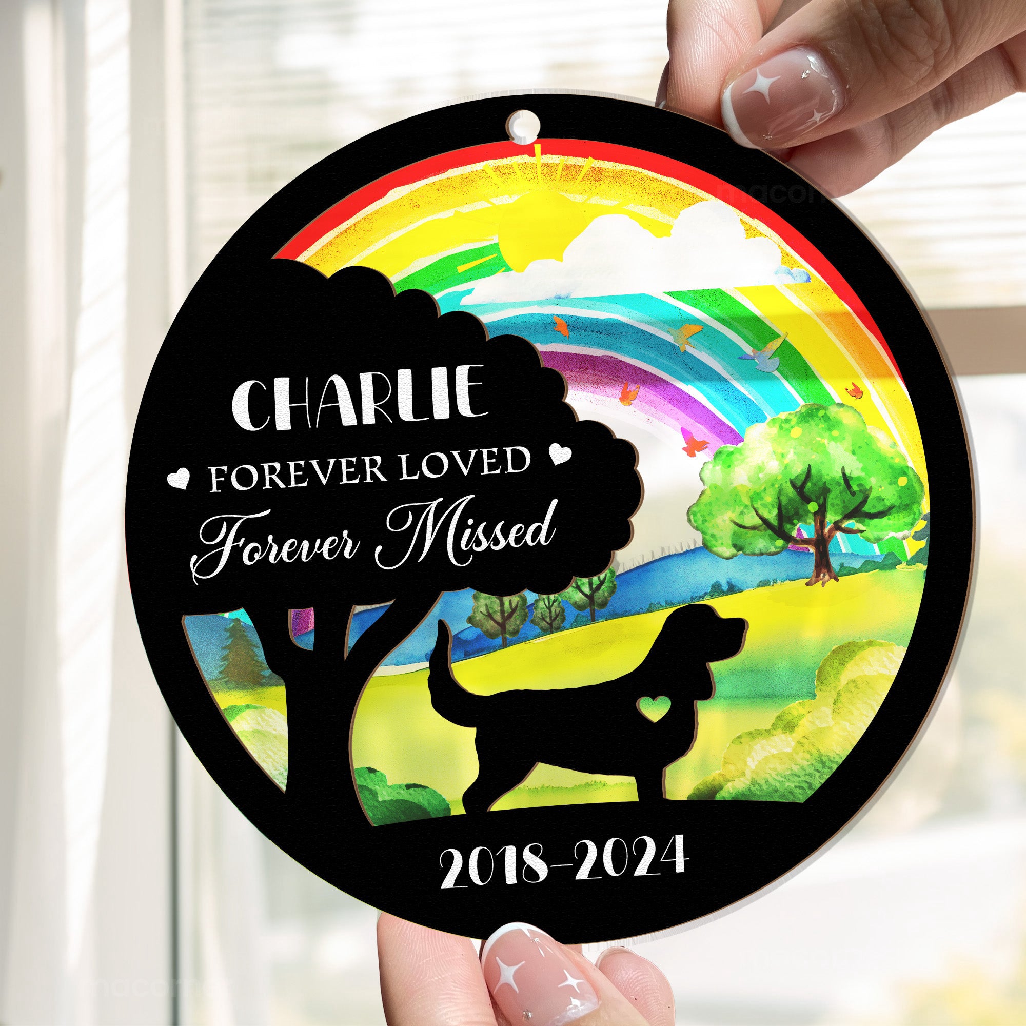 Forever-Loved-Forever-Missed-Personalized-Window-Hanging-Suncatcher-Ornament_8