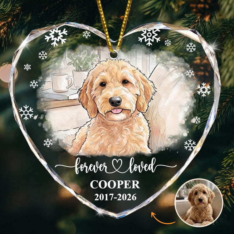 Forever_Loved_Memorial_Pet_Watercolor_Photo_Personalized_Ornament_1