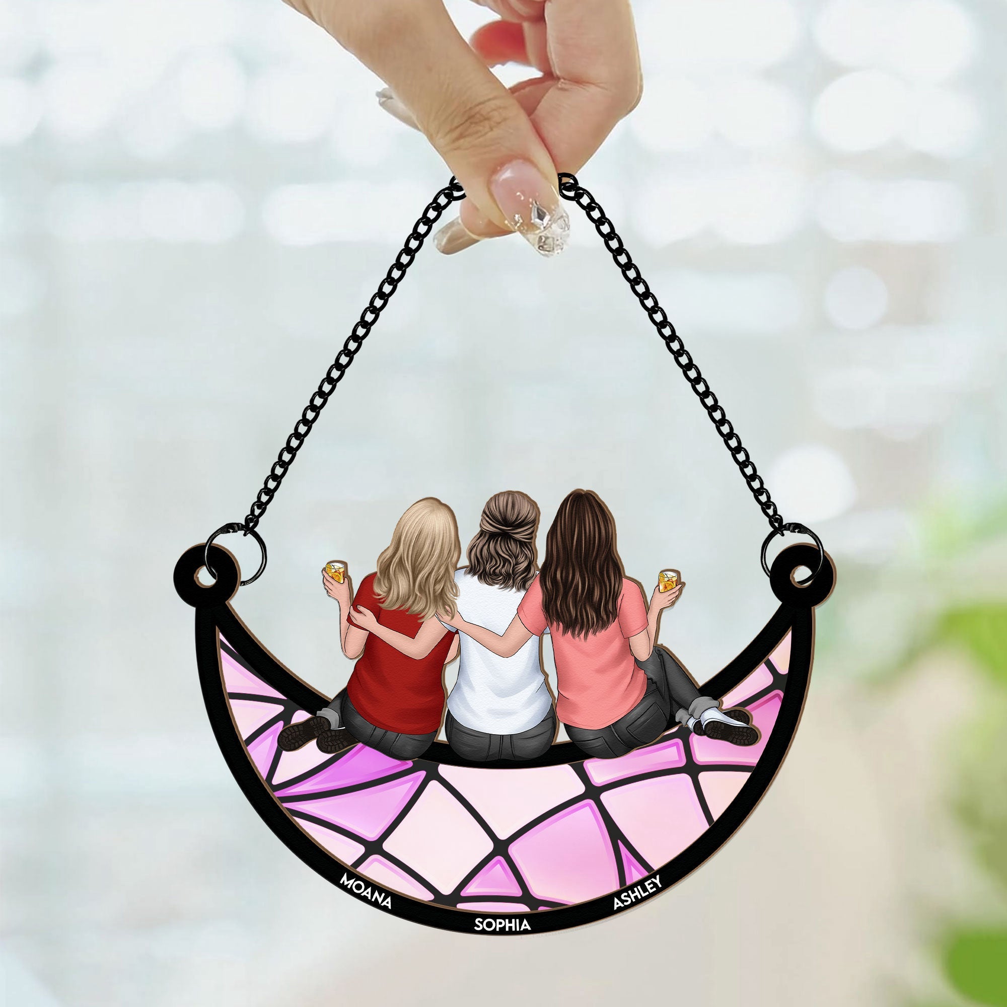 Friends-Sitting-On-The-Moon-Personalized-Window-Hanging-Suncatcher-Ornament_2