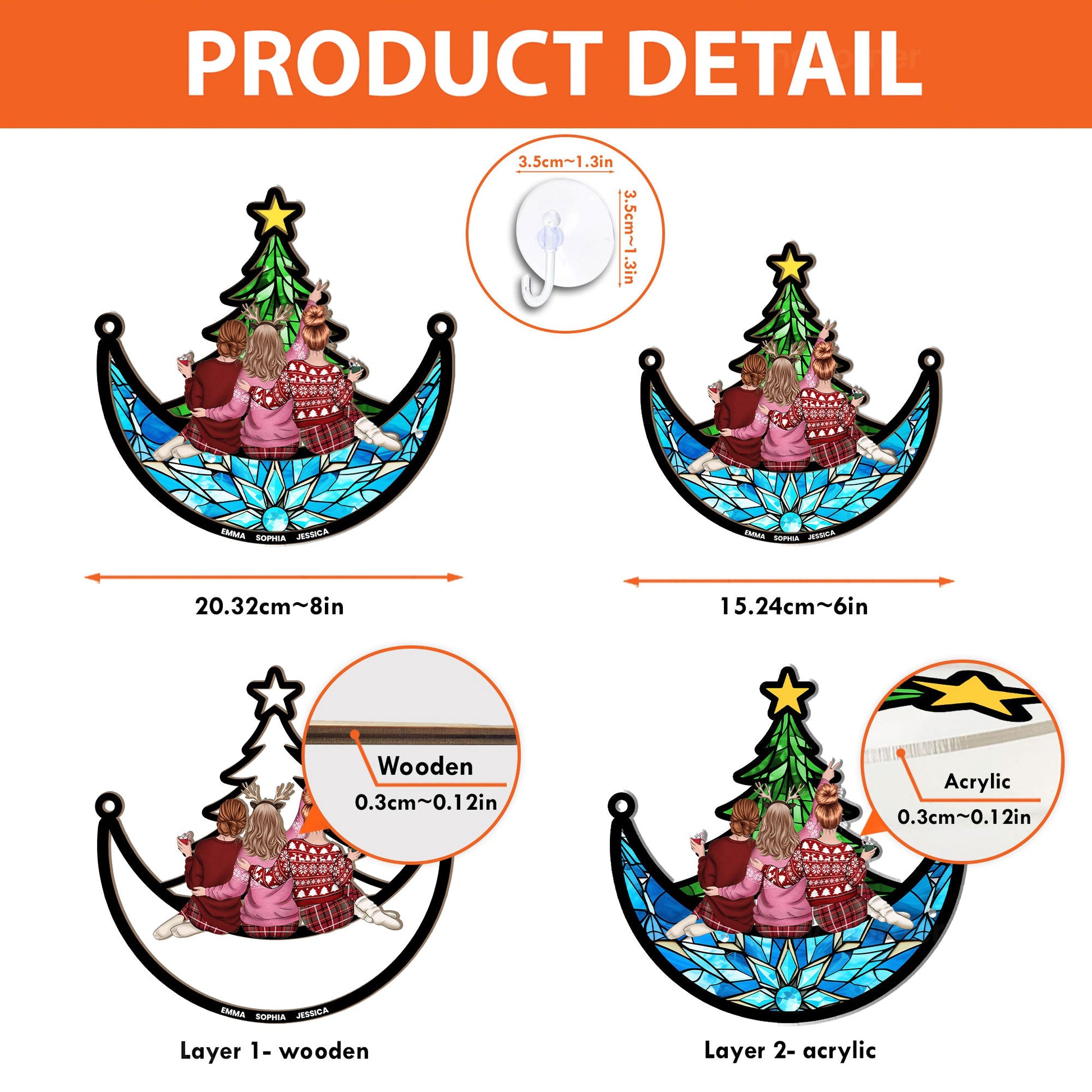 Friends_-Family-Sitting-Under-Christmas-Tree-On-The-Moon-Personalized-Acrylic-Ornament_1