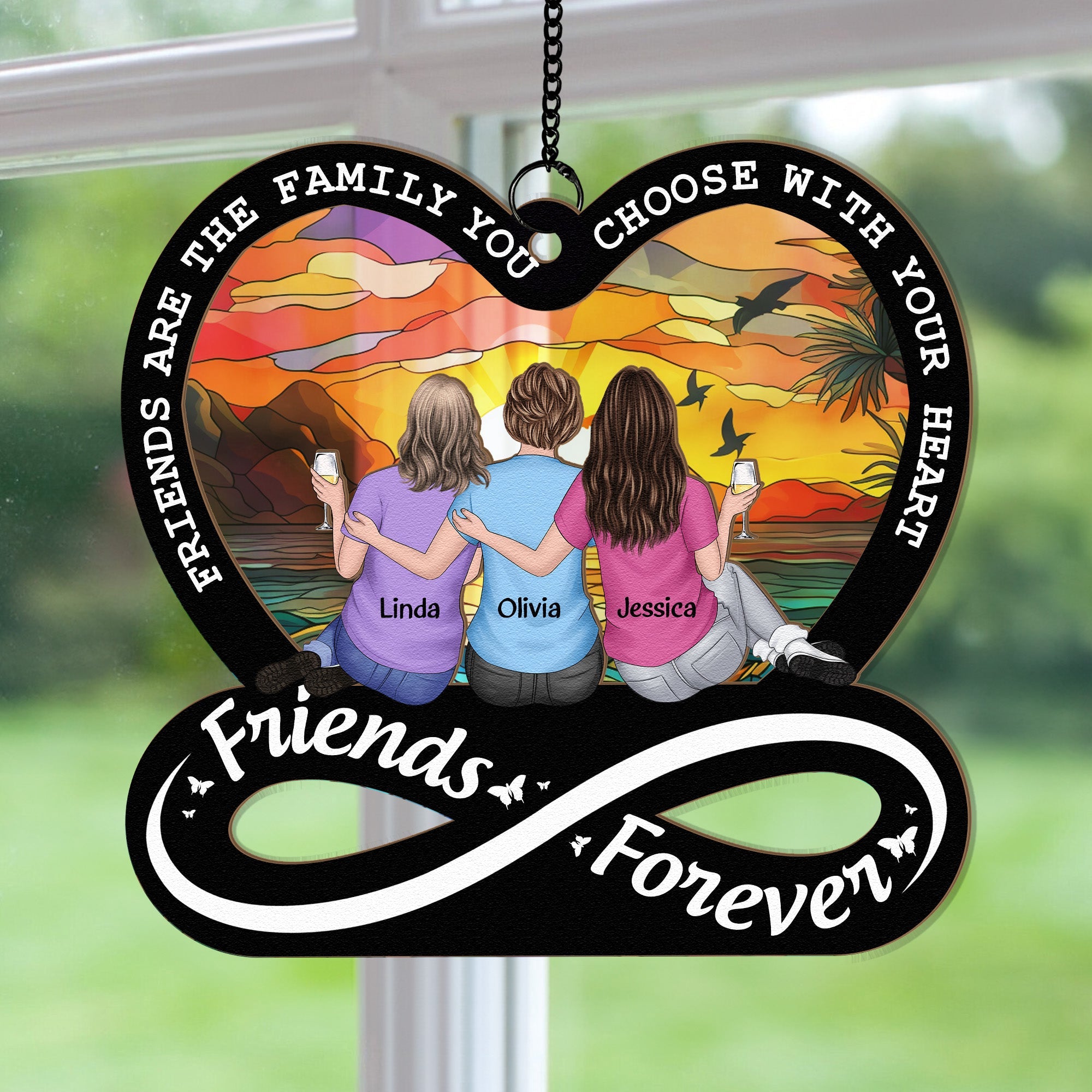 Friendship-Forever-Family-Choose-With-Heart-Personalized-Window-Hanging-Suncatcher-Ornament-3