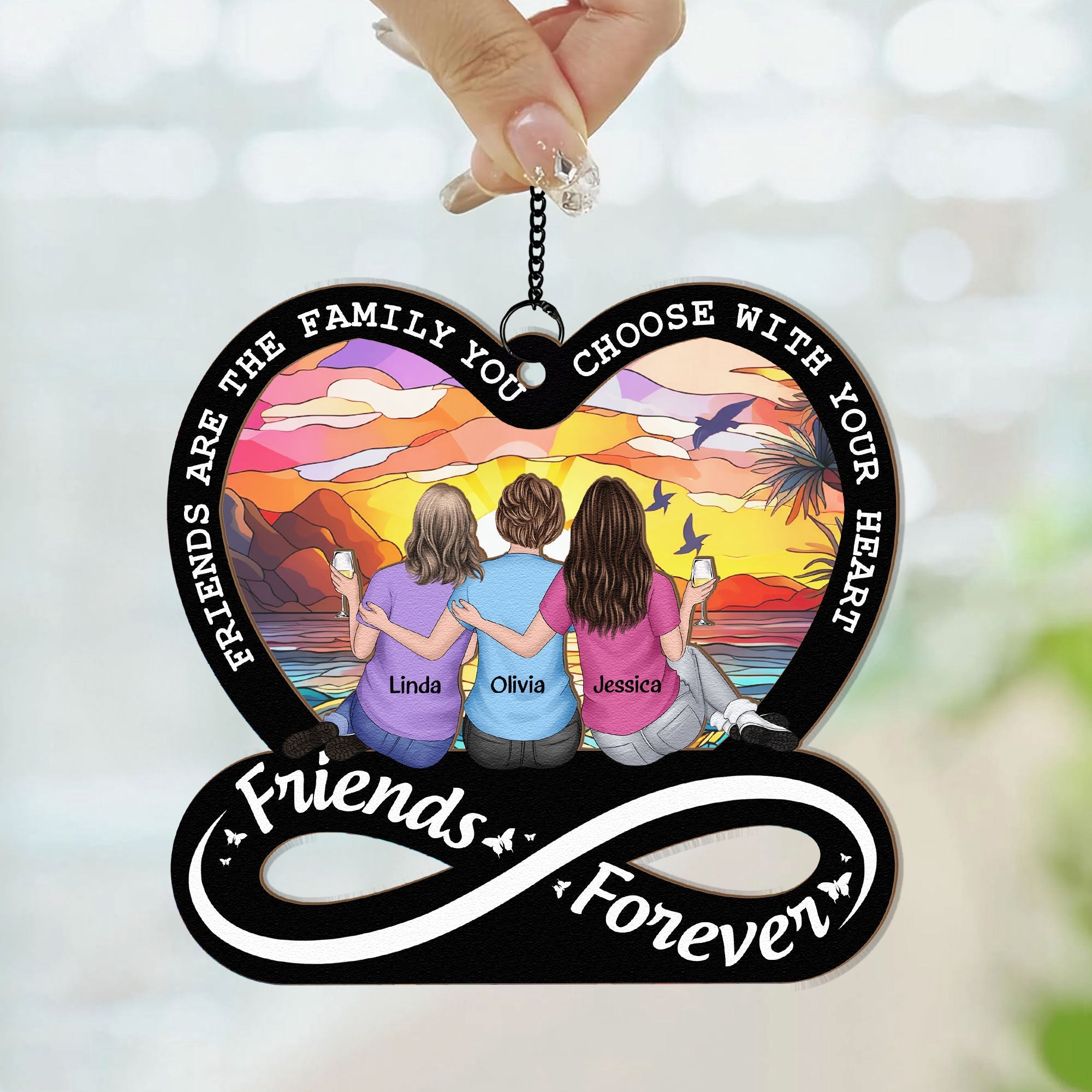 Friendship-Forever-Family-Choose-With-Heart-Personalized-Window-Hanging-Suncatcher-Ornament-4