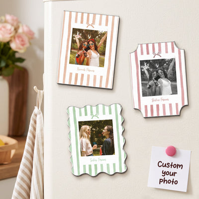 Friendship Thank You Gifts - Retro Frame - Upload Photos - Personalized Magnet