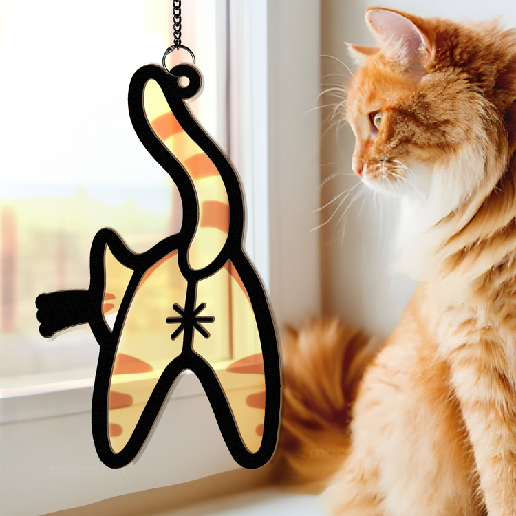 Funny-Cat-Butt-Personalized-Window-Hanging-Suncatcher-Ornament_0