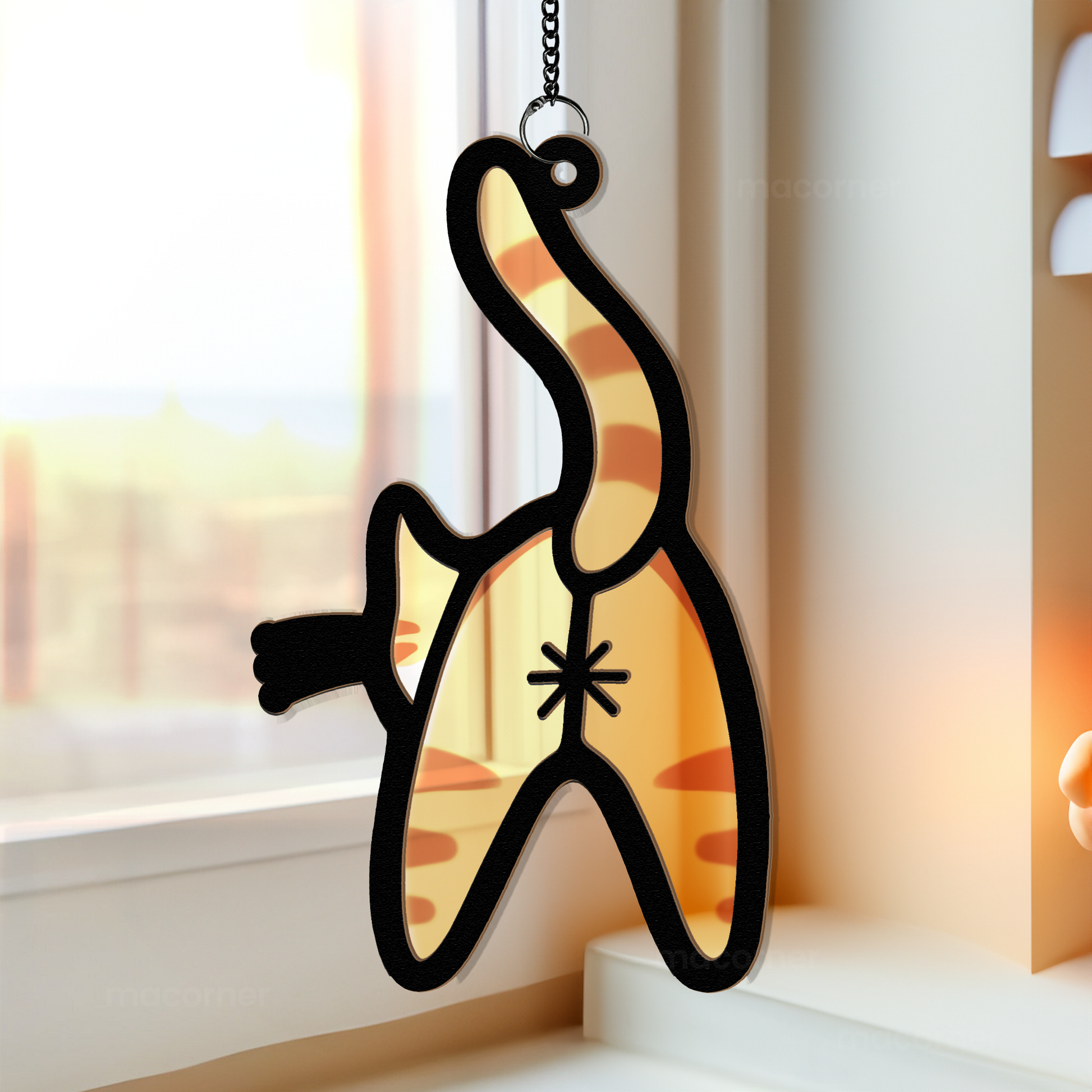 Funny-Cat-Butt-Personalized-Window-Hanging-Suncatcher-Ornament_1