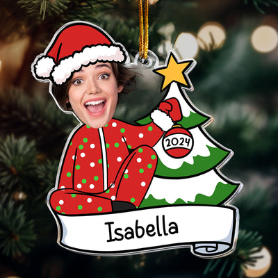 Funny Family Christmas Time - Personalized Acrylic Ornament