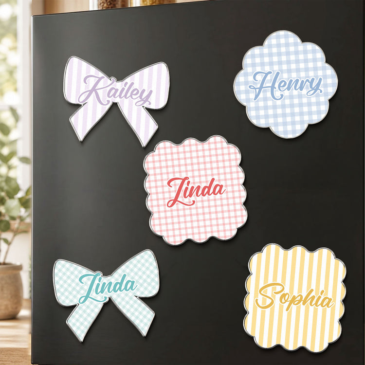 Gingham-Kids-Name-Locker-Personalized-Magnet-1