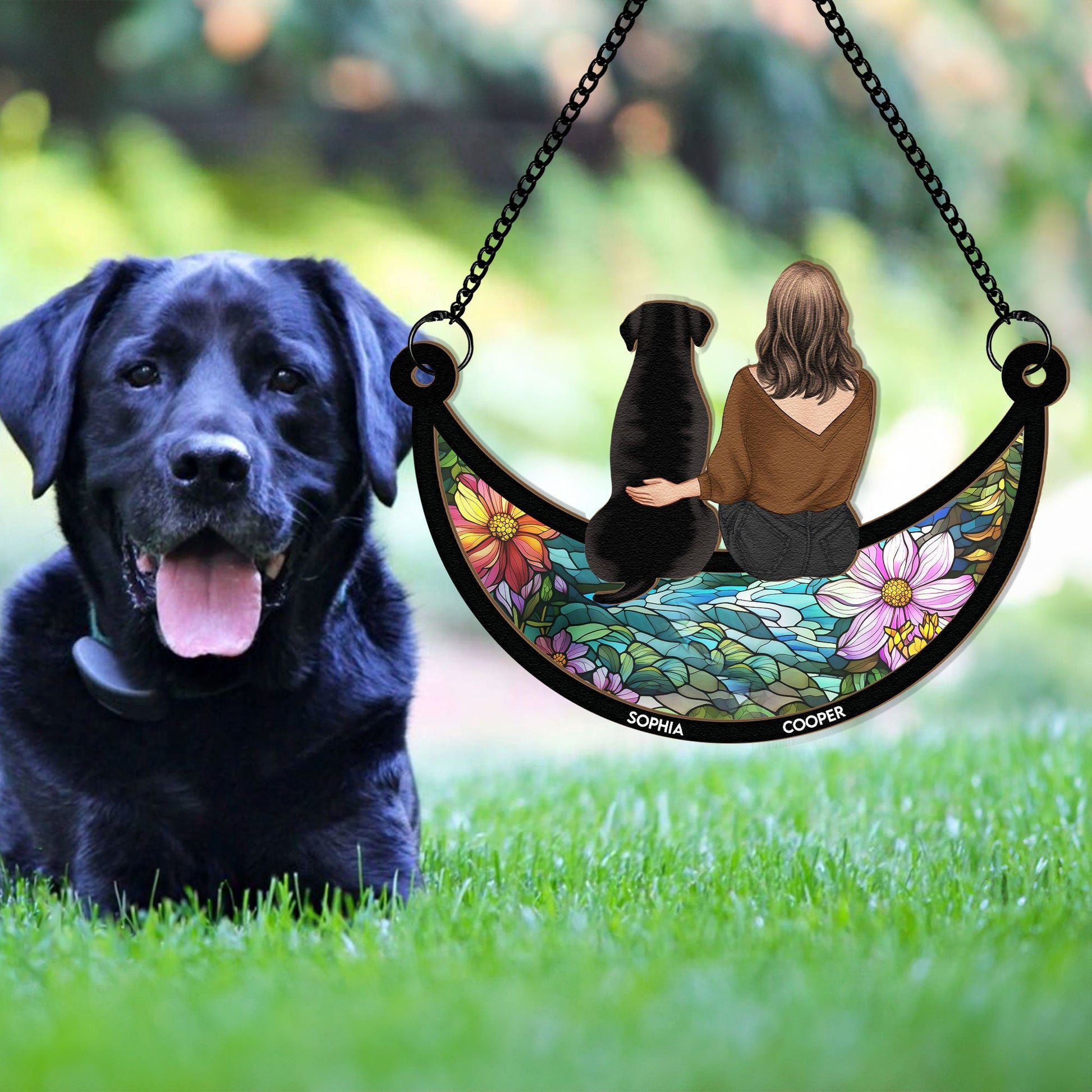 Girl-And-Dog-Sitting-On-The-Moon-Personalized-Window-Hanging-Suncatcher-Ornament_4