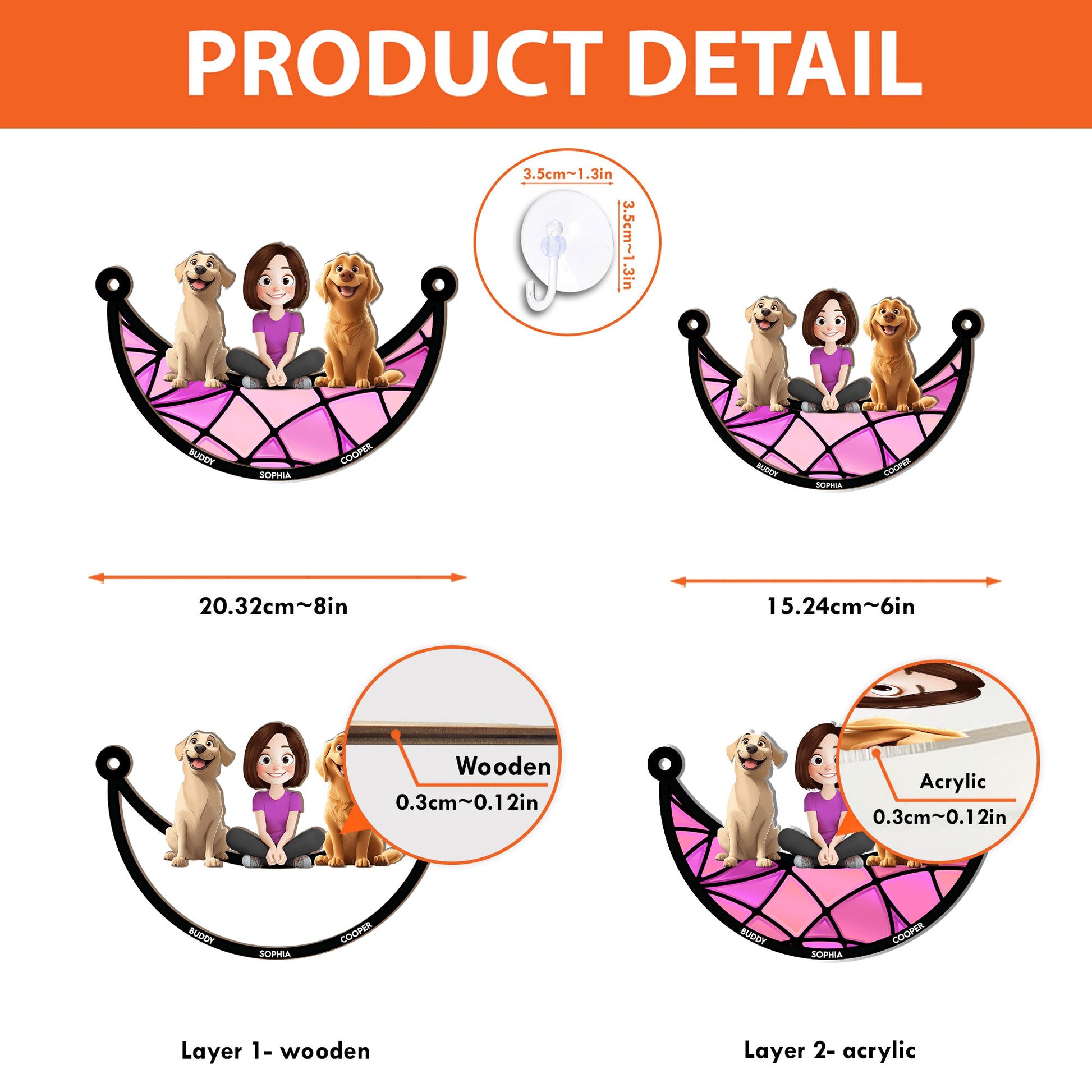 Girl-And-Her-Dogs-Personalized-Window-Hanging-Suncatcher-Ornament_5