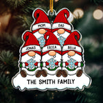 Gnome Family - Personalized Acrylic Ornament