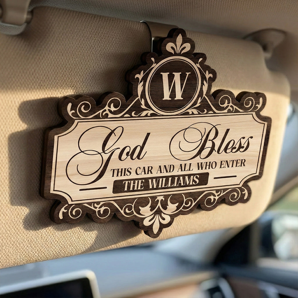 God-Bless-This-Car-And-All-Who-Enter-Personalized-Wooden-Car-Visor-Clip_01