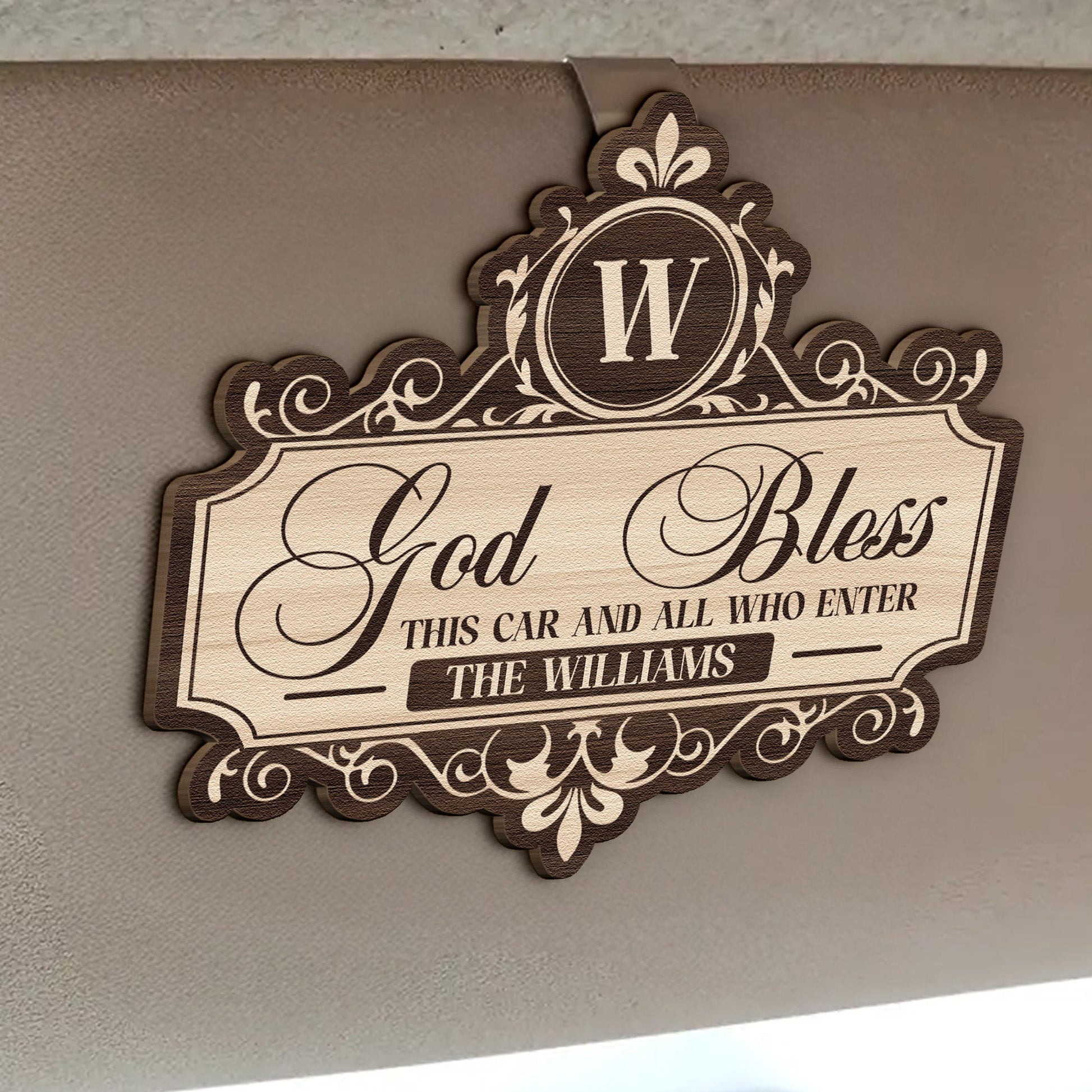 God-Bless-This-Car-And-All-Who-Enter-Personalized-Wooden-Car-Visor-Clip_2