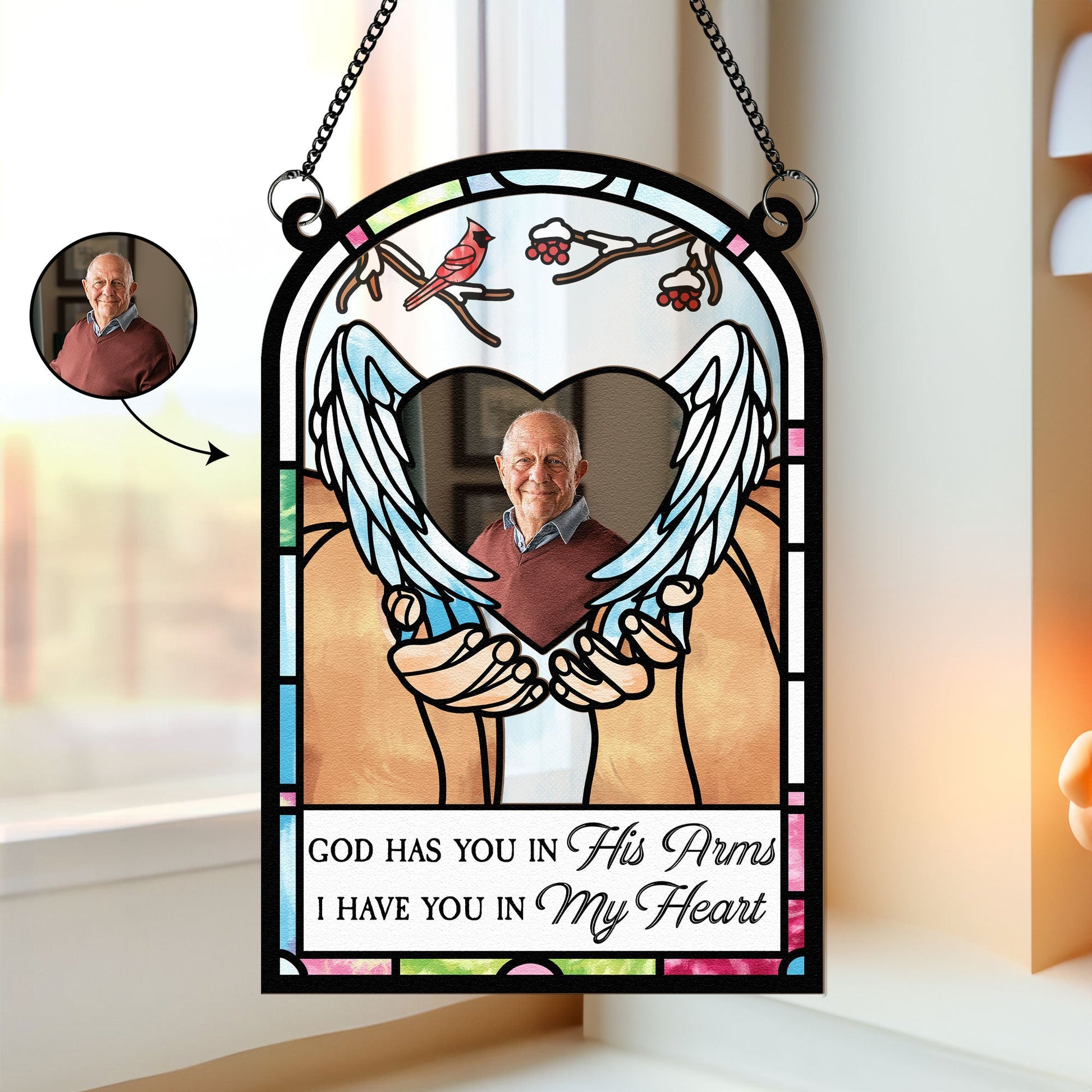 God-Has-You-In-His-Arms-Personalized-Window-Hanging-Suncatcher-Photo-Ornament_1