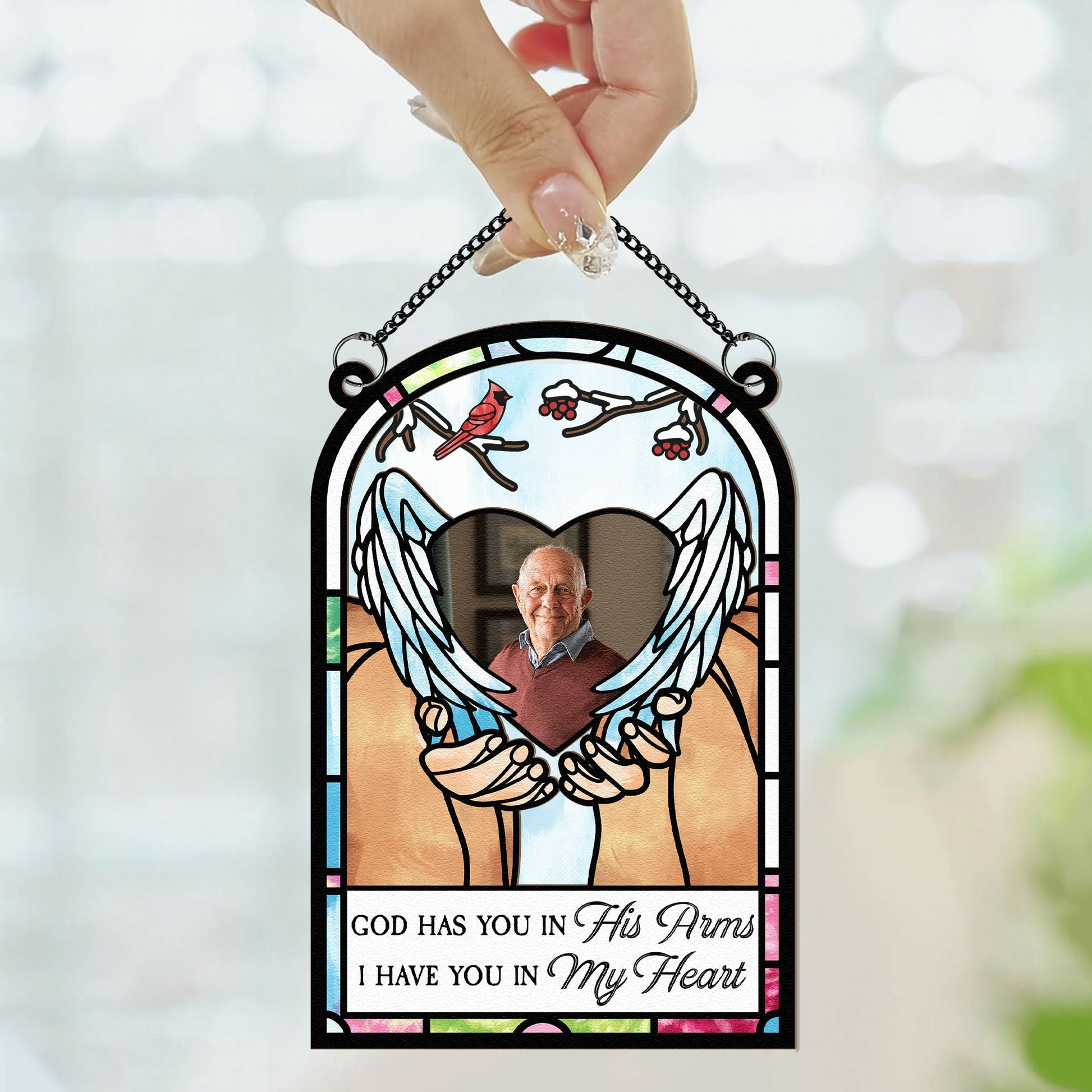 God-Has-You-In-His-Arms-Personalized-Window-Hanging-Suncatcher-Photo-Ornament_2