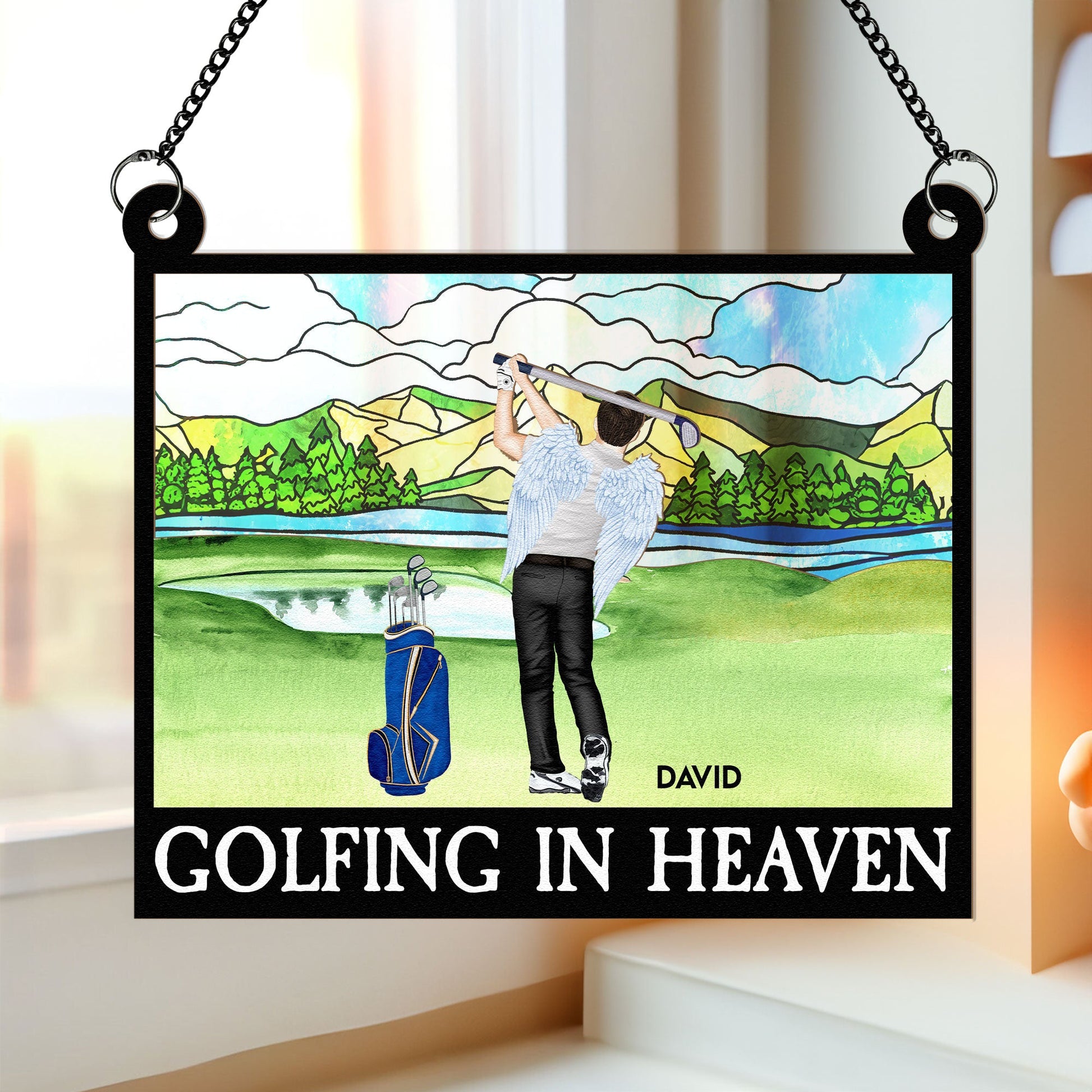 Golfing-In-Heaven-Personalized-Window-Hanging-Suncatcher-Ornament_1