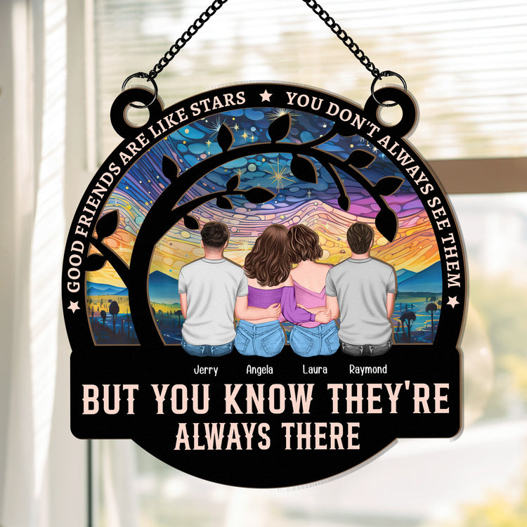 Good-Friends-Are-Like-Stars-Personalized-Window-Hanging-Suncatcher-Ornament1