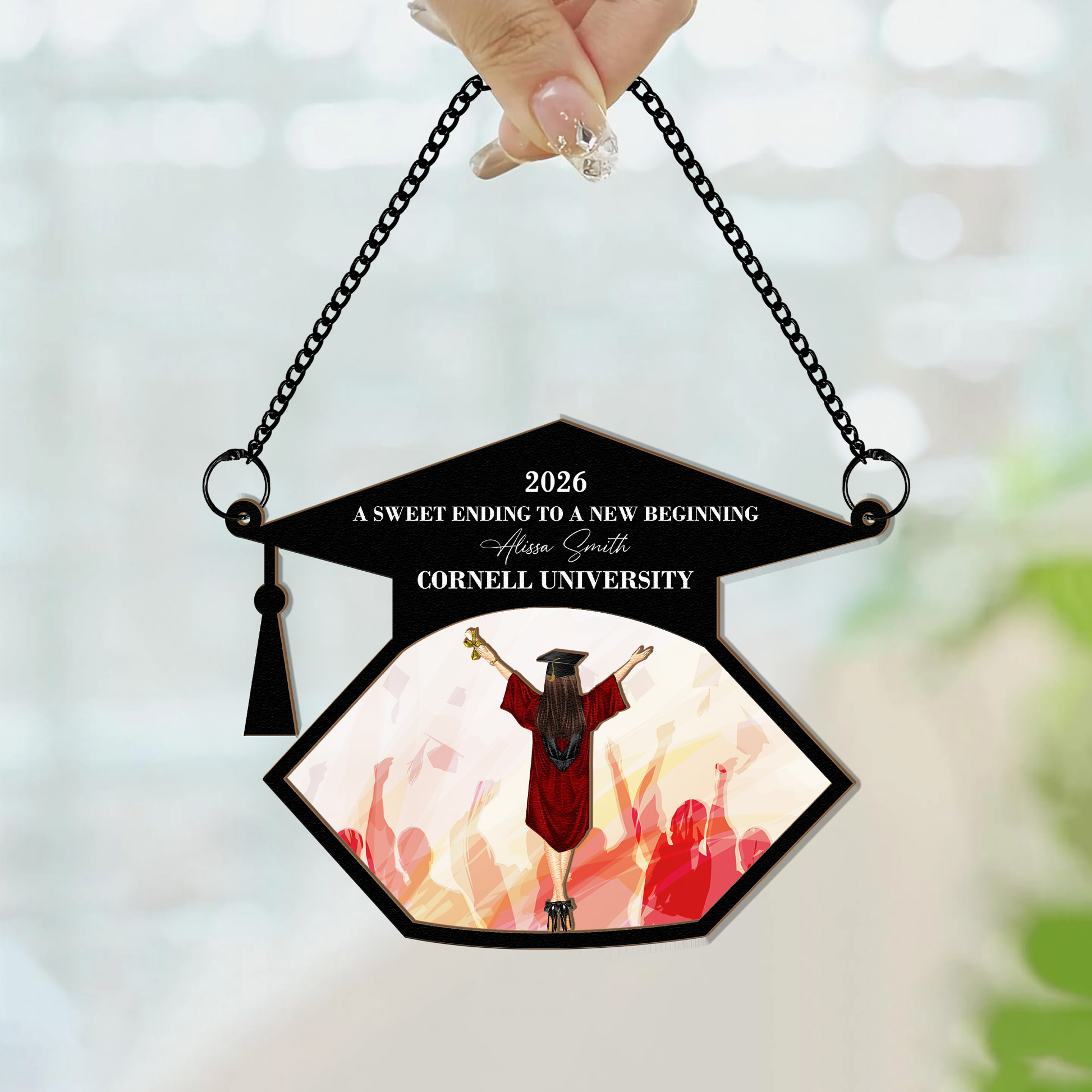 Graduation-A-Sweet-Ending-Personalized-Window-Hanging-Suncatcher-Ornament_3