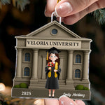 Graduation Keepsake Flat Design - Daughter, Son Gift - Personalized Acrylic Ornament