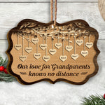Grandkids Make Life Grand - Personalized Wooden Ornament
