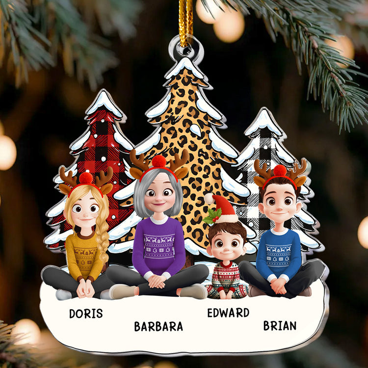 Grandma-And-Grandkids-Leopard-Tree-Version-Personalized-Acrylic-Ornament_1