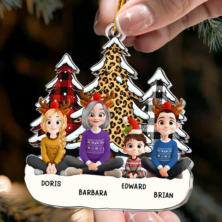 Grandma-And-Grandkids-Leopard-Tree-Version-Personalized-Acrylic-Ornament_2