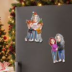 Grandma_Hugging_Christmas_Vibe_Personalized_Magnet_1