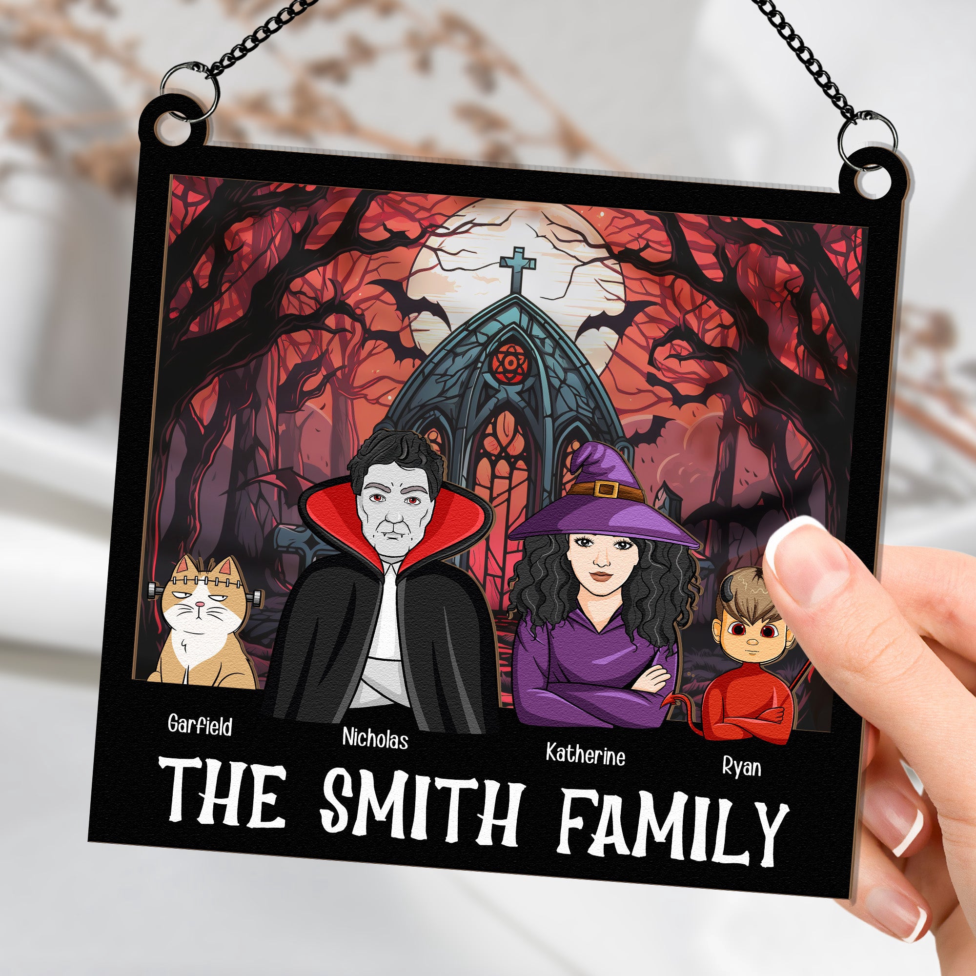Halloween-Family-Monster-Characters-Personalized-Window-Hanging-Suncatcher-Ornament2