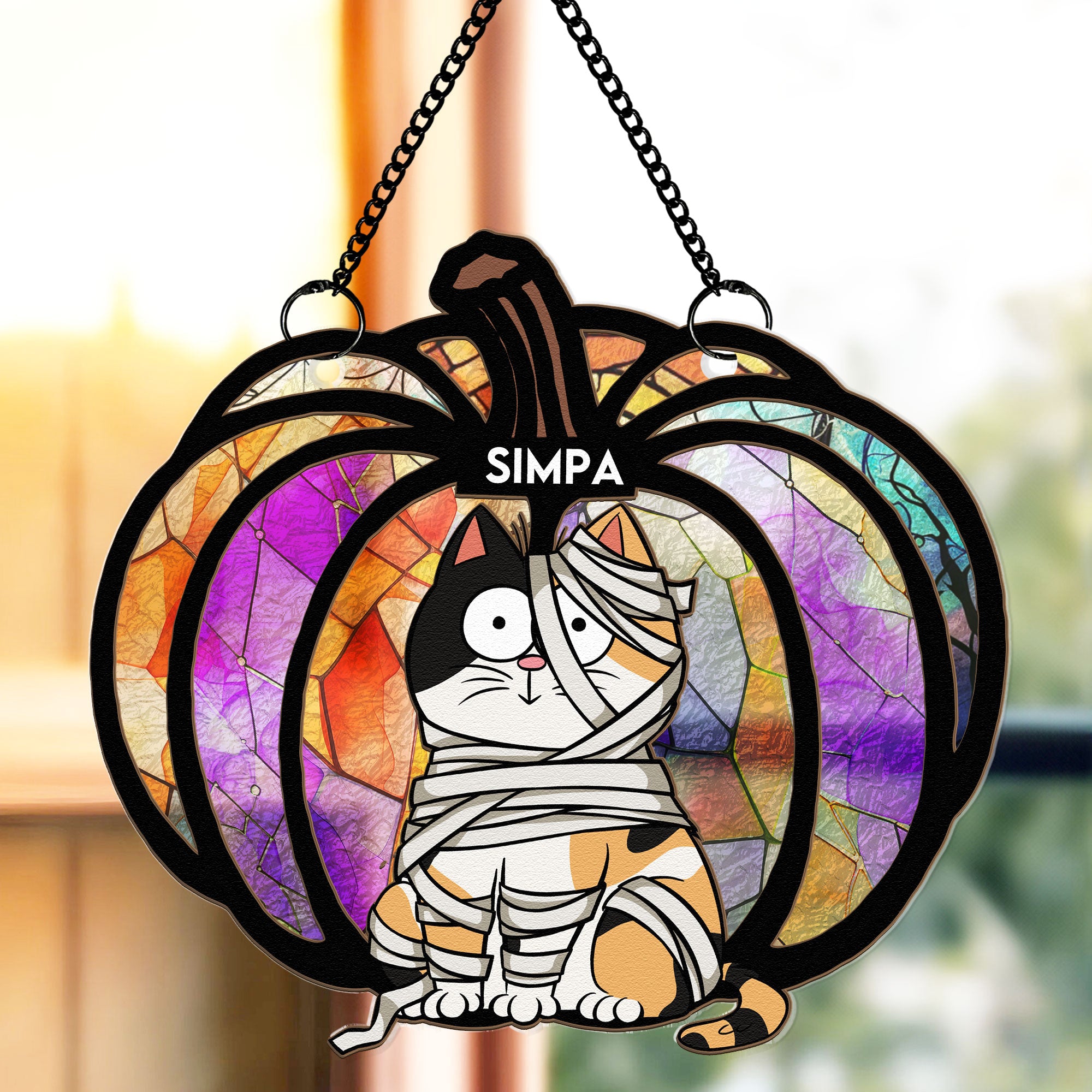 Halloween-Time-With-My-Pet-Personalized-Window-Hanging-Suncatcher-Ornament_1