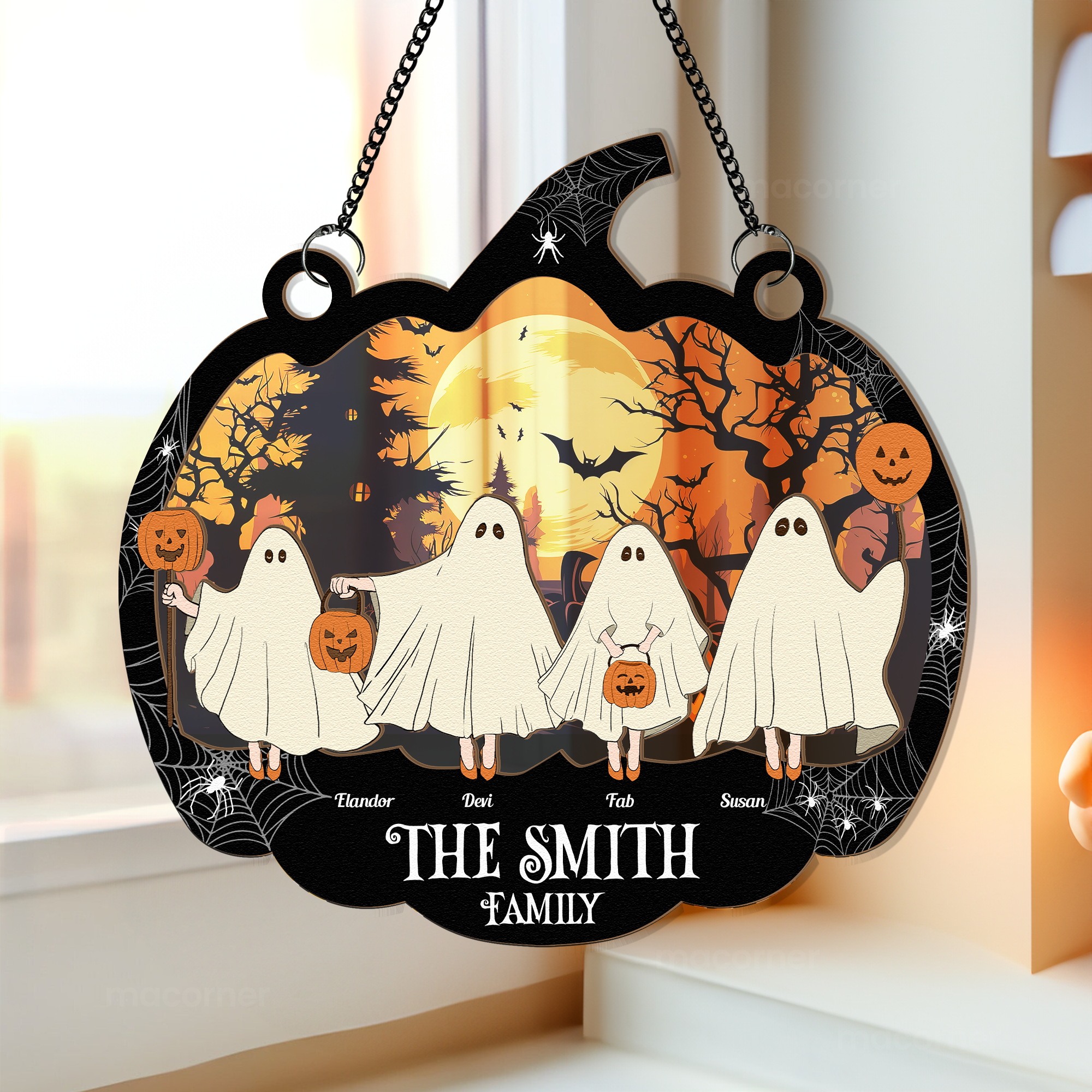 Happy-Ghost-Family-Halloween-Personalized-Window-Hanging-Suncatcher-Ornament_1